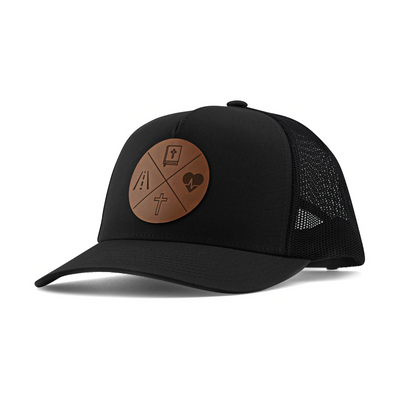 Way Truth Life Christian Hat Black