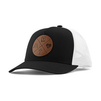 Way Truth Life Christian Hat Black/White