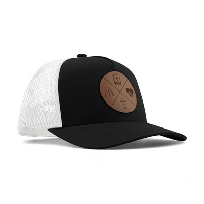 Way Truth Life Christian Hat Black/White Side