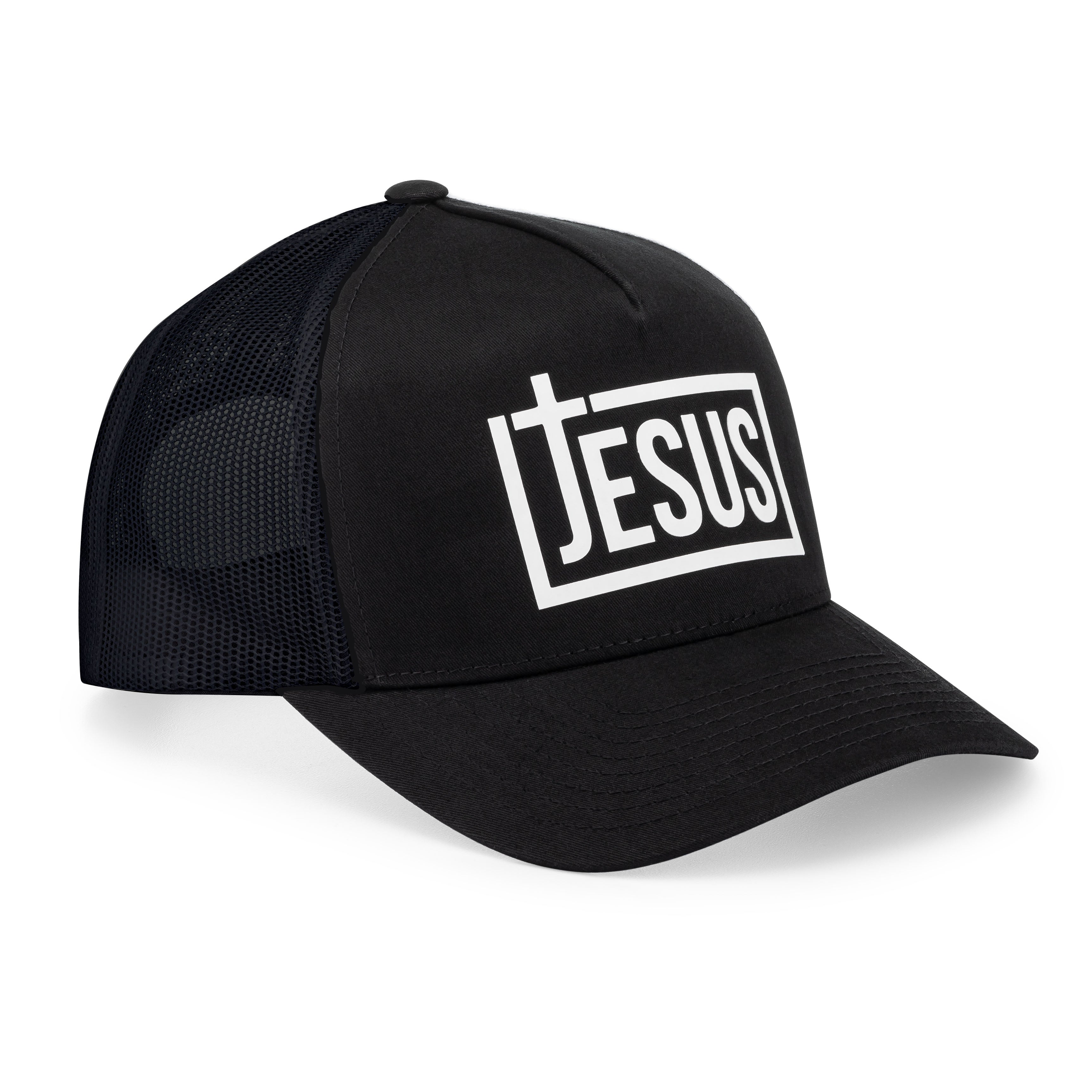 Christian Hats for Men Way, Truth, Life Trucker Mesh Snapback Cap With  Leather Patch Adjustable Aprojes 